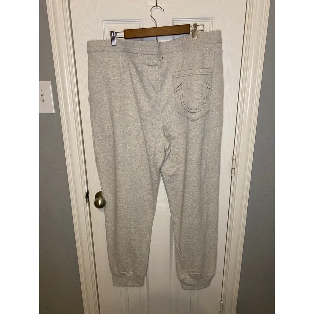 True Religion NWT Mens XXL Sweatpants Joggers Gray Heather‎ Casual Lounge